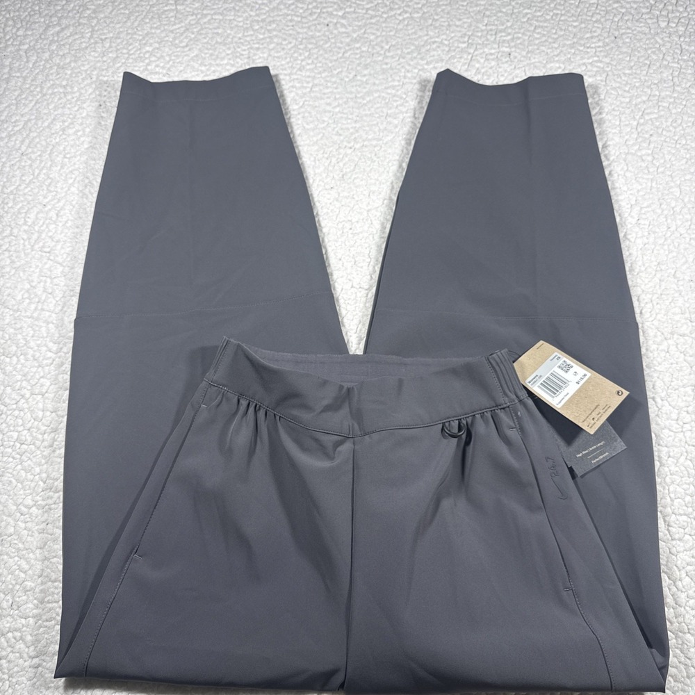 Nike Womens Pants  24.7 Dri-Fit Perfect Stretch Grey HM8847-036 High Rise SZ XS